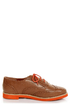 Bamboo Toureg 01 Tan Lace-Up Orange-Soled Oxfords