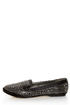 Jules Black Rhinestone Encrusted Smoking Slipper Flats