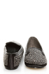 Jules Black Rhinestone Encrusted Smoking Slipper Flats