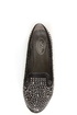 Jules Black Rhinestone Encrusted Smoking Slipper Flats