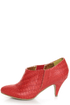 B.A.I.T. Hilda Red Alligator Pointed Shootie Booties