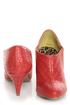 B.A.I.T. Hilda Red Alligator Pointed Shootie Booties