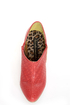B.A.I.T. Hilda Red Alligator Pointed Shootie Booties