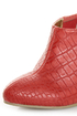 B.A.I.T. Hilda Red Alligator Pointed Shootie Booties