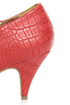 B.A.I.T. Hilda Red Alligator Pointed Shootie Booties