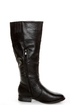 Rina 12 Black Buttoned and Scalloped Riding Boots