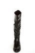 Rina 12 Black Buttoned and Scalloped Riding Boots