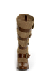 Chelsea Crew Candy Tan Two-Tone Belted Mid Calf Boots