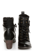 Chelsea Crew Detour Black Lace-Up Ankle Booties