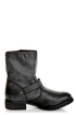 Chelsea Crew Galant Black Slouchy Belted Ankle Boots
