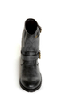 Chelsea Crew Galant Black Slouchy Belted Ankle Boots