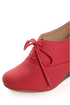 Chelsea Crew Sari Coral Red Canvas Oxford Wedges