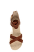 City Classified Fazan Tan Braided Flat Sandals