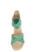 City Classified Fazan Teal Braided Flat Sandals