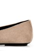 City Classified Gloria Taupe Studded Cap-Toe Flats