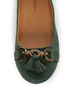 City Classified Hi Green Tassel Ballet Flats