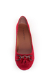 City Classified Hi Lipstick Red Tassel Ballet Flats