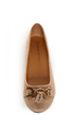 City Classified Hi Taupe Tassel Ballet Flats