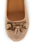 City Classified Hi Taupe Tassel Ballet Flats