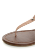 City Classified Jane Nude Heel Flair Thong Sandals