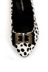 City Classified Kodey Beige and Black Dalmatian Pointed Flats