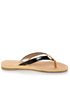 City Classified Micky Black Patent Flip-Flop Thong Sandals