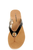 City Classified Micky Black Patent Flip-Flop Thong Sandals