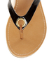 City Classified Micky Black Patent Flip-Flop Thong Sandals