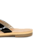 City Classified Micky Black Patent Flip-Flop Thong Sandals