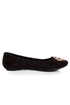 City Classified Quant Black Medallion Ballet Flats