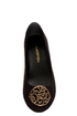 City Classified Quant Black Medallion Ballet Flats