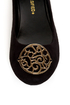 City Classified Quant Black Medallion Ballet Flats