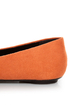 City Classified Quant Coral Orange Medallion Ballet Flats