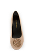 City Classified Quant Taupe Medallion Ballet Flats