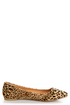City Classified Sadler Tan Cheetah Pointed Flats