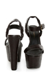 C Label Christian 8 Black Super Platform Sandals