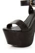 C Label Christian 8 Black Super Platform Sandals
