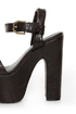 C Label Christian 8 Black Super Platform Sandals