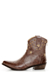C Label Denco 1 Brown Star Studded Ankle Cowboy Boots