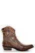 C Label Denco 1 Brown Star Studded Ankle Cowboy Boots