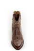 C Label Denco 1 Brown Star Studded Ankle Cowboy Boots
