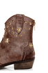 C Label Denco 1 Brown Star Studded Ankle Cowboy Boots