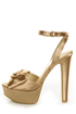 Chinese Laundry Forget You Nude Satin Platform Pumps