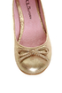 CL by Laundry Get Down Gold Distressed Ballet Flats