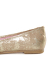 CL by Laundry Get Down Gold Distressed Ballet Flats