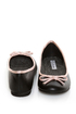 CL by Laundry Get Down Hudson Black and Pink Ballet Flats