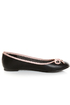 CL by Laundry Get Down Hudson Black and Pink Ballet Flats