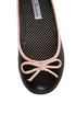 CL by Laundry Get Down Hudson Black and Pink Ballet Flats