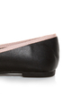 CL by Laundry Get Down Hudson Black and Pink Ballet Flats