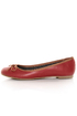 CL by Laundry Get Down Hudson Red and Tan Ballet Flats